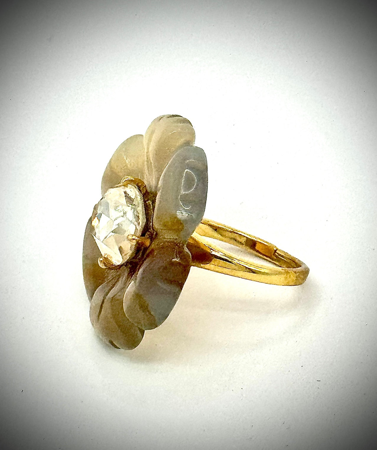 anthropologie pear shape cocktail ring