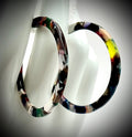resin hoop earrings
